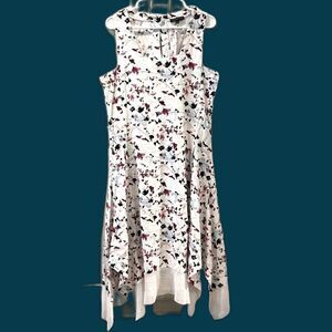 For Cynthia Linen Blend Floral Dress - Size Large